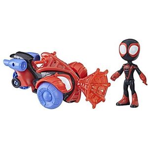 Marvel Spidey en zijn buitengewone vrienden, Miles Morales-set: Spider-Man Techno-Quad, figuur met voertuig en accessoires