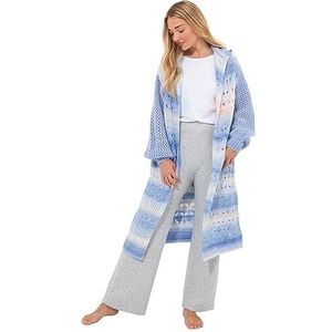 Joe Browns Sloe Joes Cosy Ombre Hooded Longline Cardigan Sweater voor dames, Blauw, L