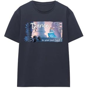 Cinderella en The Prince Dance to Your Own Beat Ladies T-shirt, Deep Navy, Large, Diepe marine, L