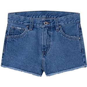 Pepe Jeans Patty Short Pants voor meisjes, blauw (denim-jr6), 10 Jaar