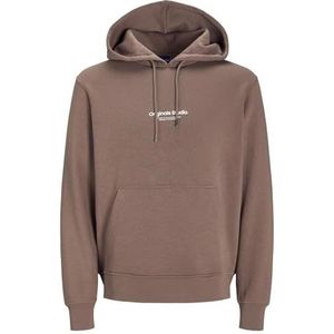 JACK & JONES Jorvesterbro Sweat Hood Noos voor heren, taupe (deep taupe), M
