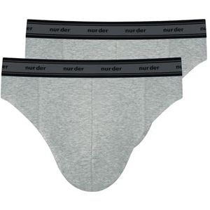 Nur Der Heren Organic Cotton dubbele slip, grijs melange, XXL