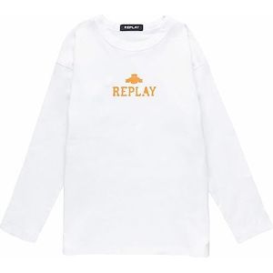 Replay T-shirt voor jongens, 001, wit, 12 Jaar