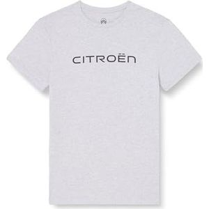 CITROËN O103080-G347 T-shirt Logo Grote Print C24S Heren Licht Grijs Melange Maat M, Licht Grijs Melange, M