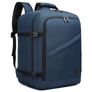 Kono Cabine Tas 45x36x20CM Onderstoel Carry on Reizen Rugzak Cabine Maat 30L Rugzakken (Navy), marineblauw, 45x36x20 cm, cabine rugzak