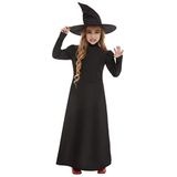 Wicked Witch Girl Costume, Black (M)
