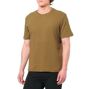 HUGO - Austin T-Shirt - Open Green - Thermoshirt - Wafelstructuur en Logo-borduursel