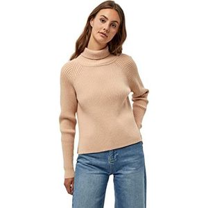 Minus AVA Knit Turtleneck Sweater voor dames, Licht abrikoos, S