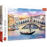 Trefl 916 37398 Rialtobrücke, Venedig EA 500 Teile, Premium Quality, für Erwachsene und Kinder ab 10 Jahren 500pcs Rialrto Bridge Venice, Multicoloured