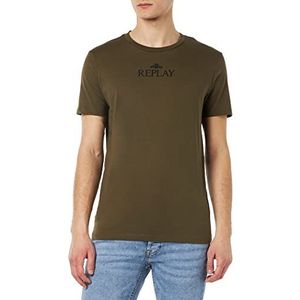 Replay Heren T-shirt, Army Green 238, XXL