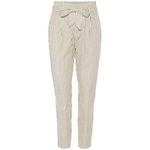 VERO MODA Dames Vmeva Hr Loose Paperbag Cot Ps P Noos Ga Broek, wit (snow white), 32 NL/M