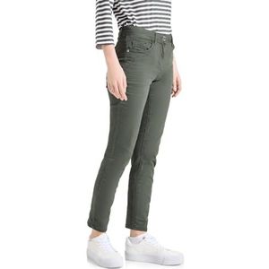 CECIL Jeans met hoge taille, Cool kaki, 25W x 28L