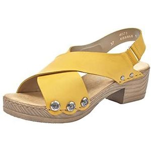 Rieker Gesloten damessandalen, geel geel 68, 36 EU