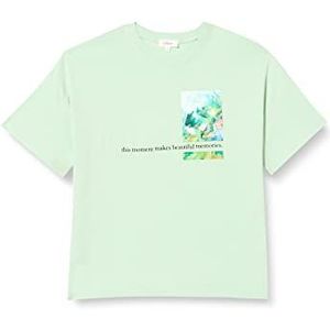 s.Oliver Dames T-shirts, korte mouwen, blauwgroen, 46, blauwgroen, 46