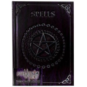 Nemesis Now B0146A3 Embossed Spell Book Paars 17cm, Coated, Hout Gratis Papier