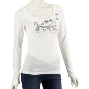 Wrangler LS TEE W7003EV02 dames T-shirt