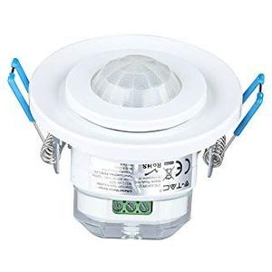 PIR-plafondsensor met beweegbare kop (max.: 400 W LED), ideaal voor efficiënte en automatische verlichting. Regelt het licht afhankelijk van de beweging, perfect voor thuis en op kantoor.