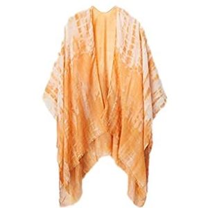 Desigual Womens Kaftan_TIE DYE C Mode Sjaal, Oranje, U, oranje, U