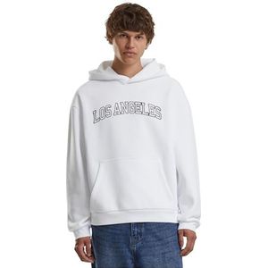 Mister Tee Los Angeles Fluffy Hoody, wit, S