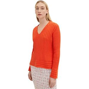 TOM TAILOR Dames trui 1035292, 15612 - Fever Red, M