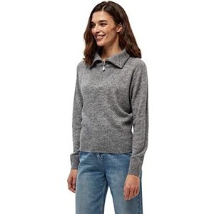 Minus Damen Adeline Strickpullover 112 light grey melange L