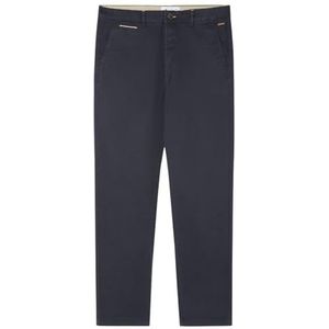 Springfield Chino Slim Effen Kleur Blauw, Maat 42