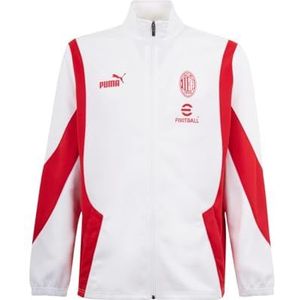 Puma A.C. Milan FtblNRGY+, sportjack voor voetbal en training, officieel product, wit, jongens, 14 jaar