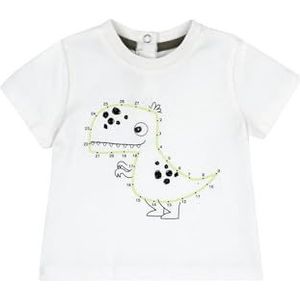 Chicco T-shirt van katoen met korte mouwen voor jongens, Natuurlijk., 9 Maanden