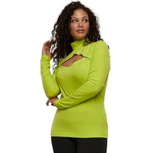 Urban Classics - Dames Turtleneck T-shirt - Zwart - Lange Mouwen