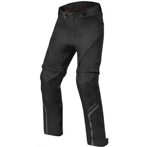 OZONE MOTO Union Junior Motorbroek voor kinderen, textiel, kniebeschermers, niveau 1, geïntegreerd membraan, beenverlenging mogelijk, 2 ventilatiekanalen, 3 maten, Zwart, S