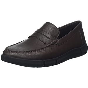 Geox Heren U ADACTER M Wide Moccasin, DK Brown, 45 EU, Dk Brown, 45 EU