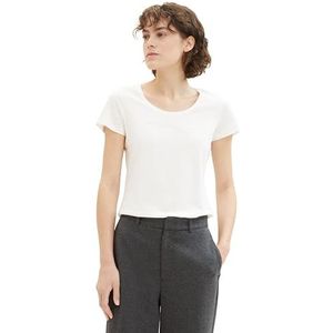 TOM TAILOR T-shirt voor dames, 10315 - Whisper White, XL