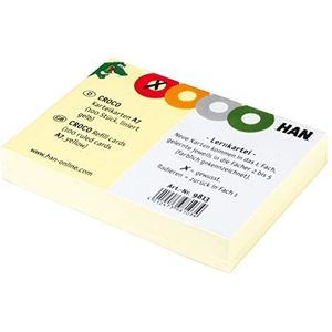 HAN Indexkaarten - 100 stuks DIN A7 dwars gelinieerd voor CROCO A7 (artikelnummer 9813) kaartenbox, gekleurd bedrukt - stevig indexkarton 190 g/m² met vier kleurrijke cirkels om aan te kruisen, 9813