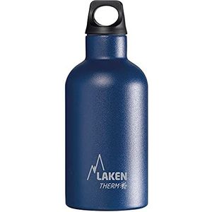 Laken toekomstige roestvrijstalen thermische fles 18/8 en vacuümisolatie met dubbele muur, blauw, 350 ml