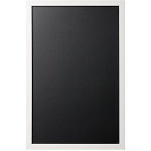 Bi-Office, Blackboard Back2Chalk Essentials, krijtbord met wit mat MDF-frame, 60 x 40 cm