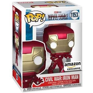 Funko Pop! Marvel: Civil War Build A Scene - Iron Man - Captain America 3 - Amazon Exclusive - Vinyl Verzamelbaar Figuur - Geschenkidee - Officiële Merchandise - Speelgoed voor Kinderen & Volwassenen