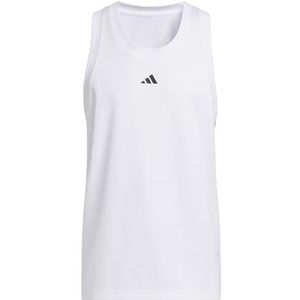 adidas Heren Basketball Legends Tank Top, white/black, XL