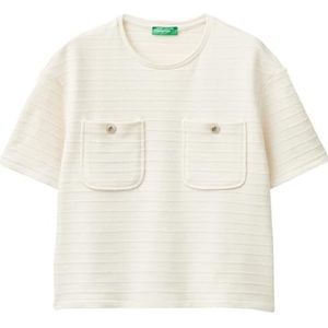 United Colors of Benetton T-shirt dames, Wit, XS