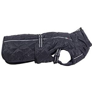 CHIARA Nelson mantel met harnas CHJ-Y1815BL-L- winterjas, overgangsjas, vest (maat: L, hoge kwaliteit, materiaal: 100% polyester, elastisch, elegant), zwart