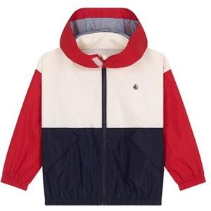 PETIT BATEAU - Windjack - Blauw - Polyester - Opbergbare Kap