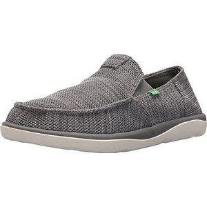 Sanuk Vagabond Tripper Mesh instappers voor heren, houtskool, 41.5 EU