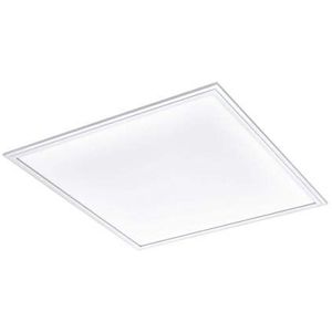 EGLO connect led plafondarmatuur SALOBRENA-C Panel, Smart Home plafondlamp, Materiaal: aluminium, kunststof, Kleur: wit, 59,5x59,5 cm, dimbaar, wittinten en kleuren instelbaar