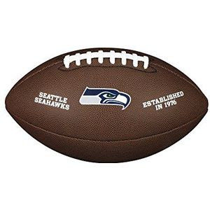 Wilson Uniseks NFL gelicentieerde bal, bruin, Uni