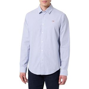 Napapijri Gisee Shirt met lange mouwen, strepen, Blauw, 3XL