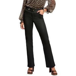 Morgan - Bootcut - Casual Broek - Zwart - Regular Waist