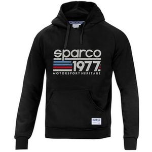 Sparco 01320NR3L sweatshirt, maat L, zwart, uniseks, volwassenen, meerkleurig, 42/50 EU, 50 hojas, Large