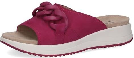 Caprice - Comfortabele Damessandalen - Fuchsia Suède - 37 EU