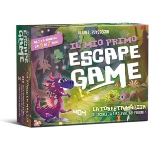 Asmodee - Escape Box: Mijn eerste escape spel, magische bos, organiseer een schatzoektocht voor kinderen, Italiaanse editie, 8475