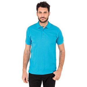 Fruit of the Loom Poloshirt voor heren van hoogwaardig polyester, blauw (blauw toe)., M