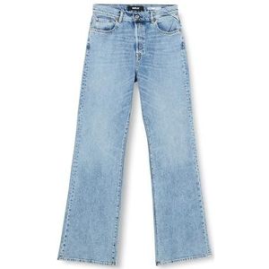 Replay dames flare fit jeans becka, 010, lichtblauw, 23W x 30L